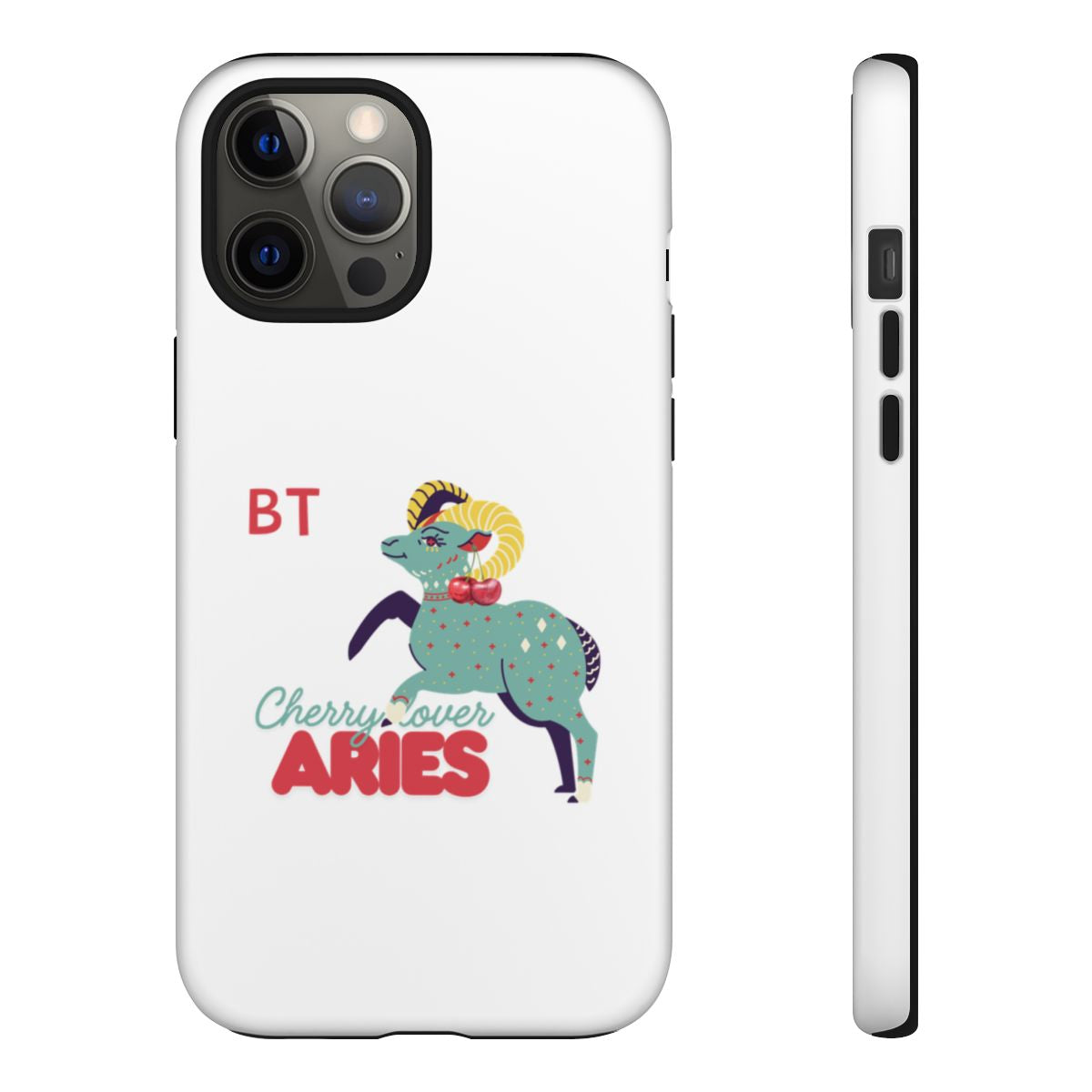 Cherry Lover Zodiac Phone Case - ARIES - PERSONALIZED