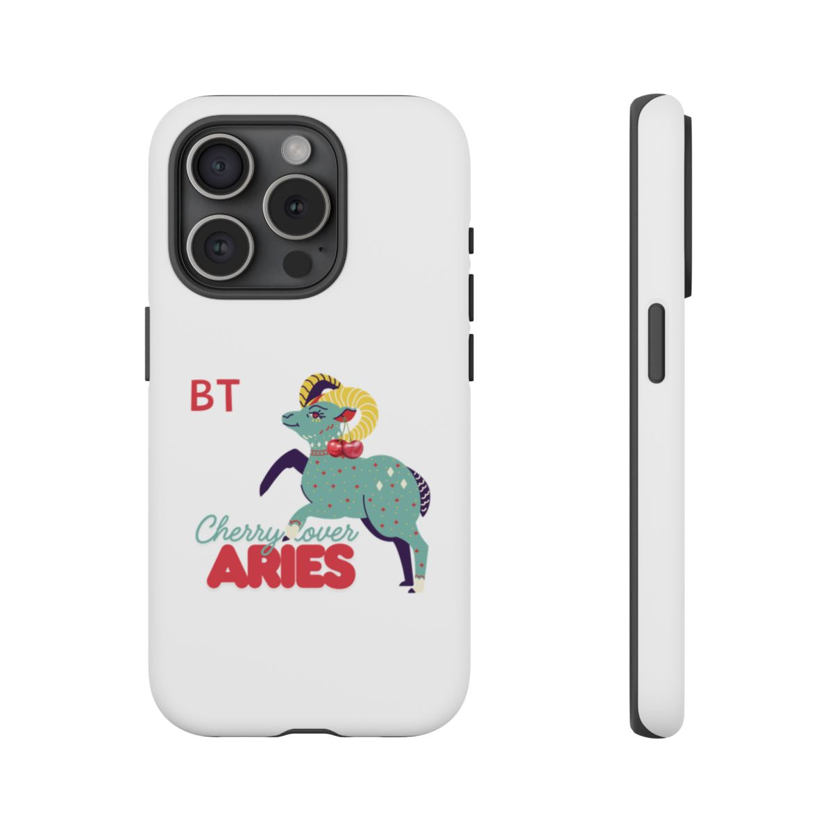 Cherry Lover Zodiac Phone Case - ARIES - PERSONALIZED