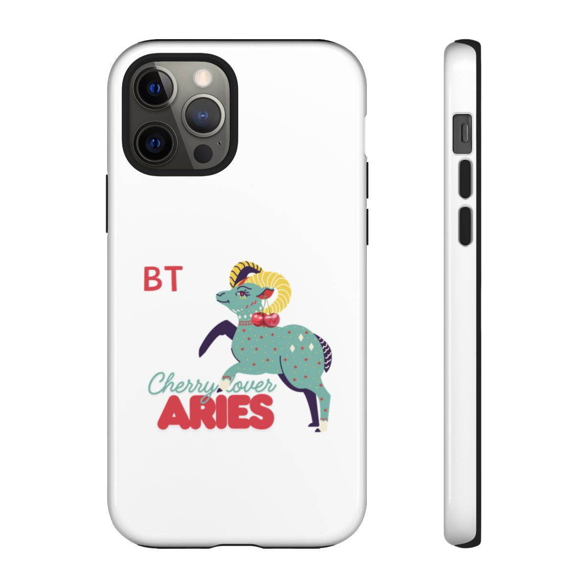 Cherry Lover Zodiac Phone Case - ARIES - PERSONALIZED