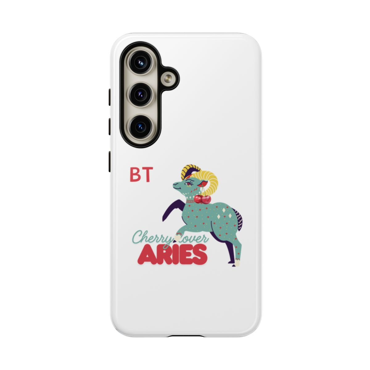Cherry Lover Zodiac Phone Case - ARIES - PERSONALIZED