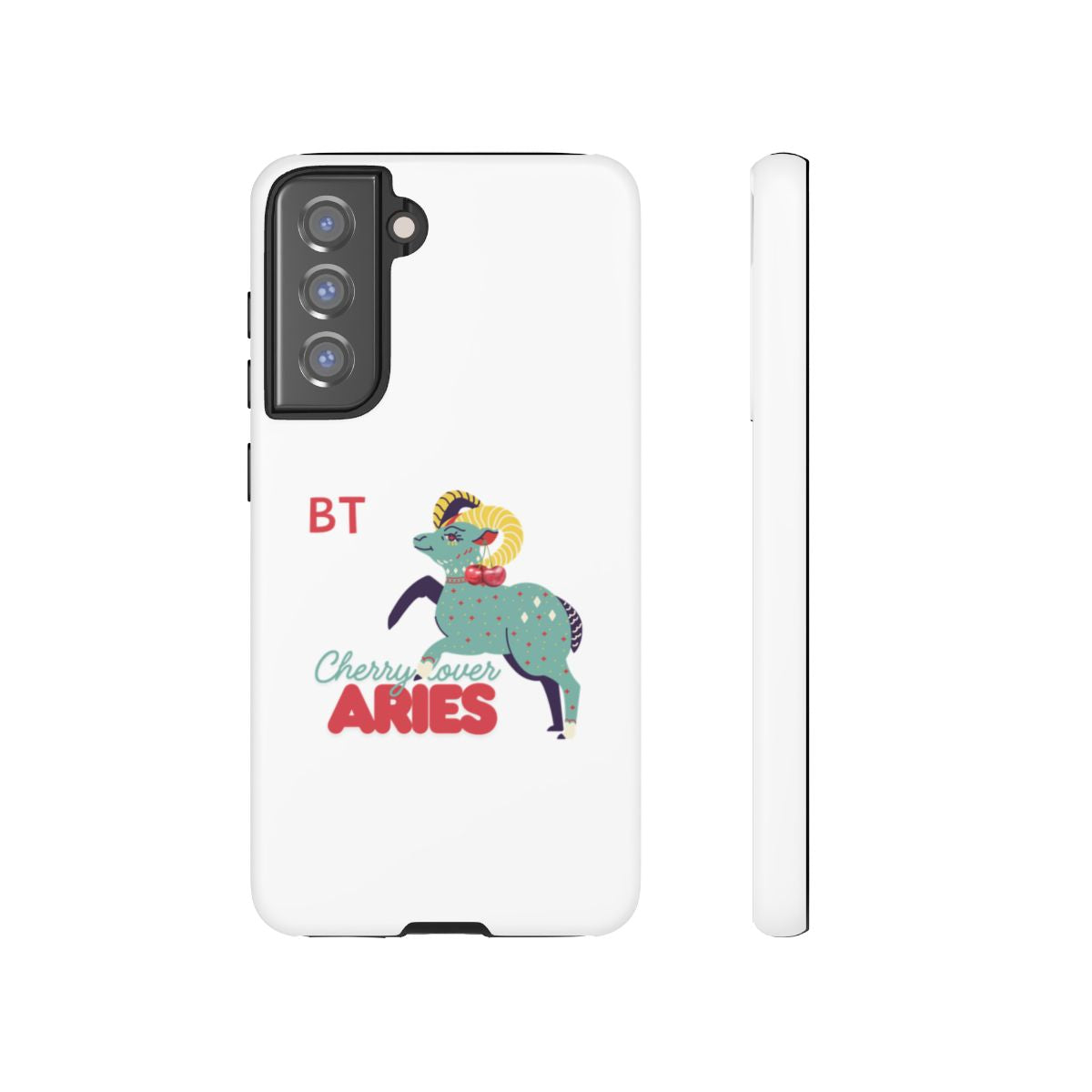 Cherry Lover Zodiac Phone Case - ARIES - PERSONALIZED