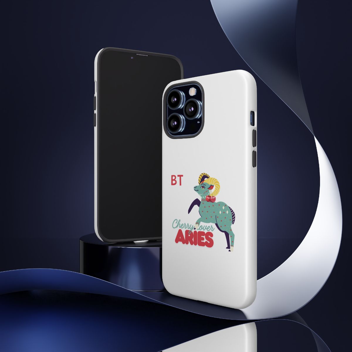 Cherry Lover Zodiac Phone Case - ARIES - PERSONALIZED