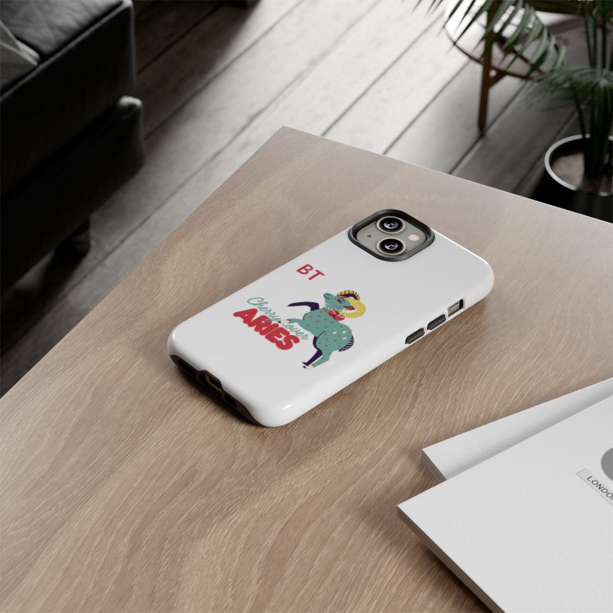 Cherry Lover Zodiac Phone Case - ARIES - PERSONALIZED