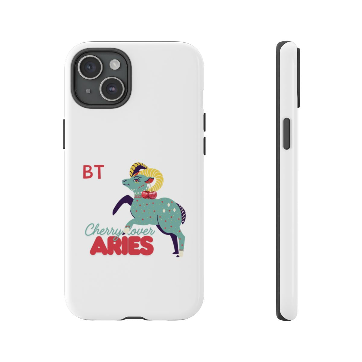 Cherry Lover Zodiac Phone Case - ARIES - PERSONALIZED