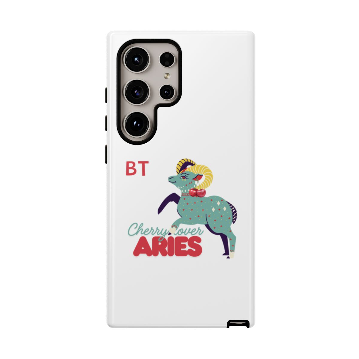 Cherry Lover Zodiac Phone Case - ARIES - PERSONALIZED