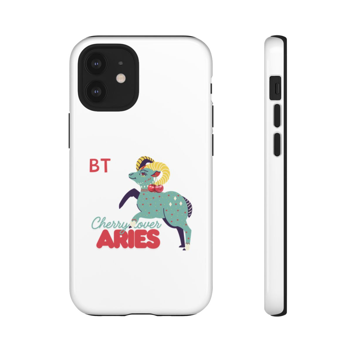 Cherry Lover Zodiac Phone Case - ARIES - PERSONALIZED
