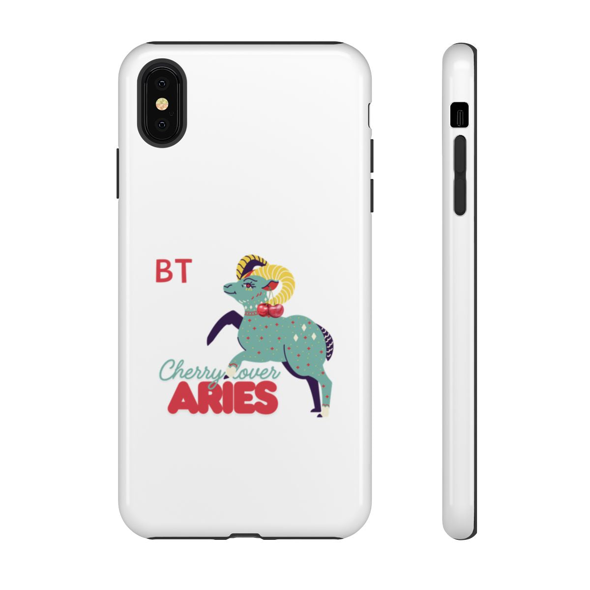Cherry Lover Zodiac Phone Case - ARIES - PERSONALIZED