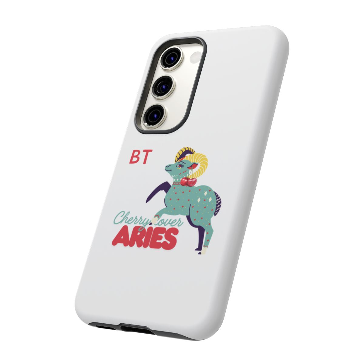 Cherry Lover Zodiac Phone Case - ARIES - PERSONALIZED