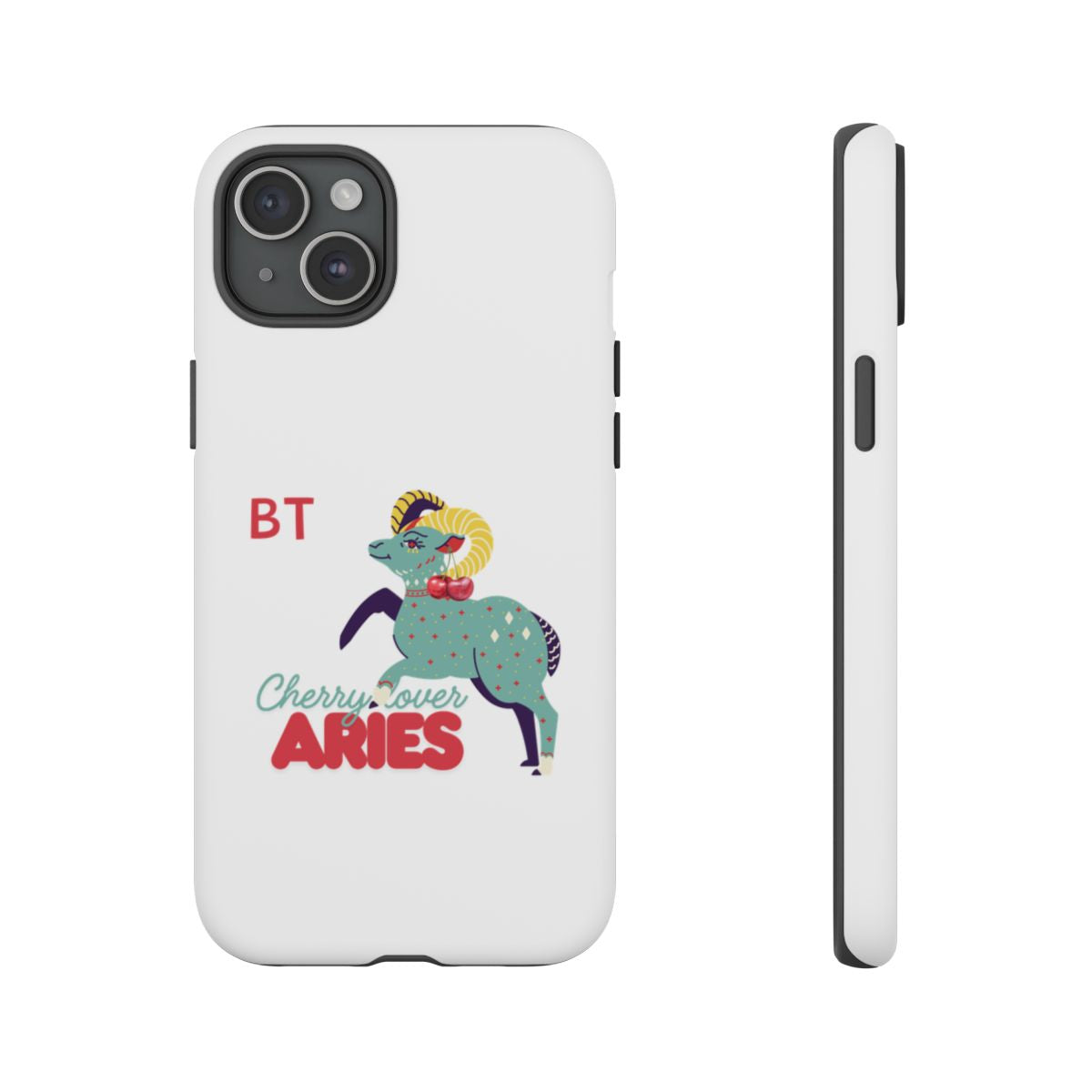 Cherry Lover Zodiac Phone Case - ARIES - PERSONALIZED