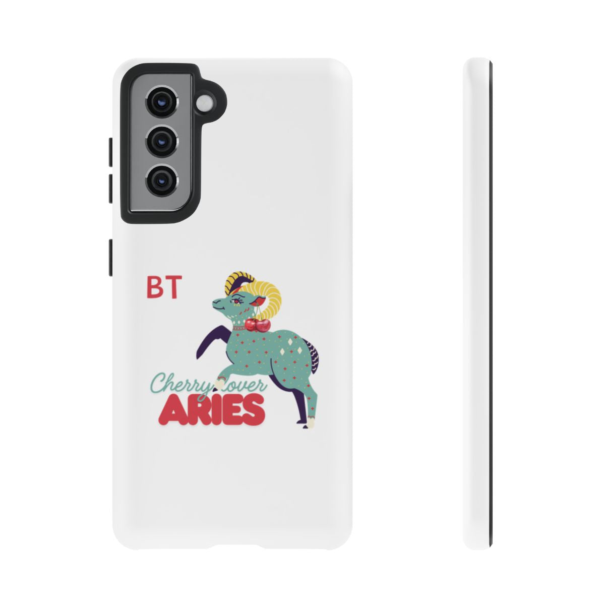 Cherry Lover Zodiac Phone Case - ARIES - PERSONALIZED