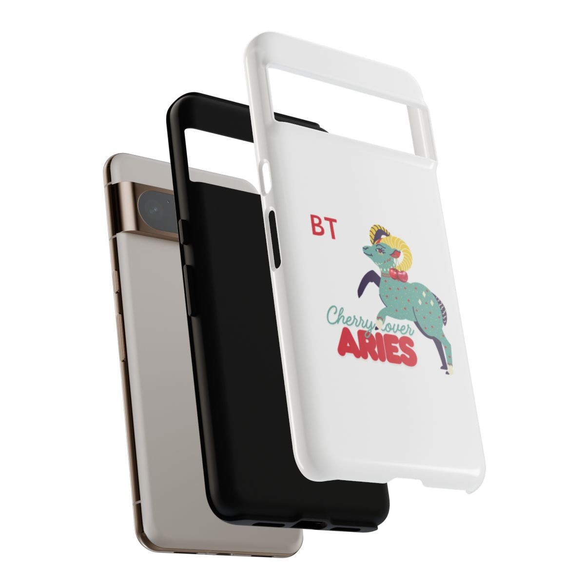 Cherry Lover Zodiac Phone Case - ARIES - PERSONALIZED