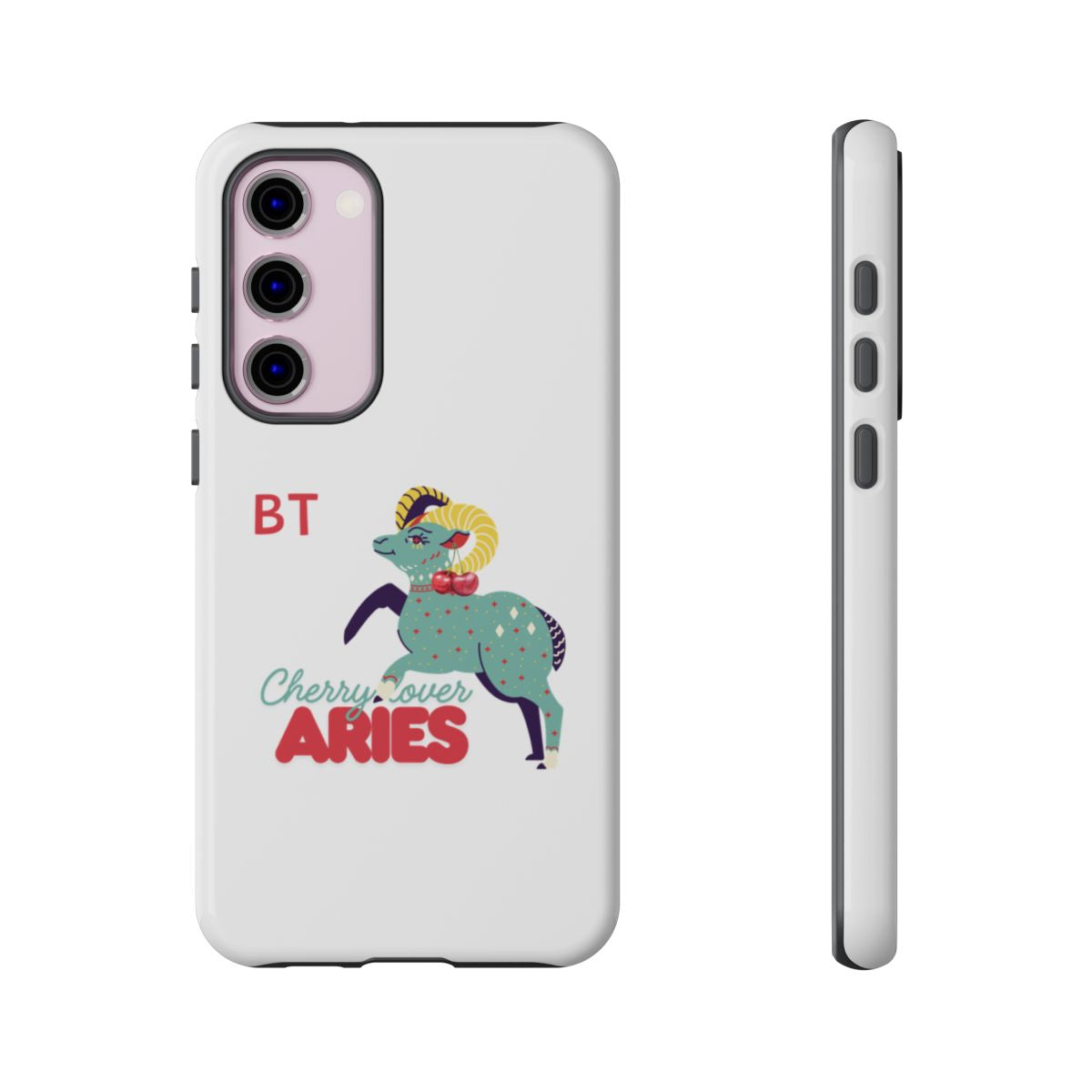 Cherry Lover Zodiac Phone Case - ARIES - PERSONALIZED