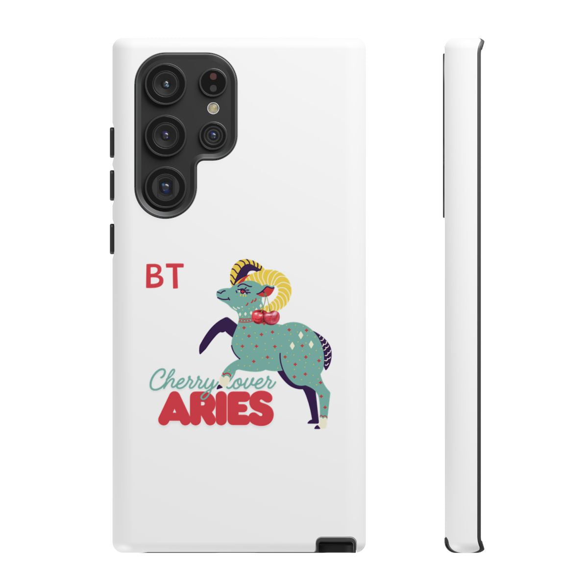 Cherry Lover Zodiac Phone Case - ARIES - PERSONALIZED