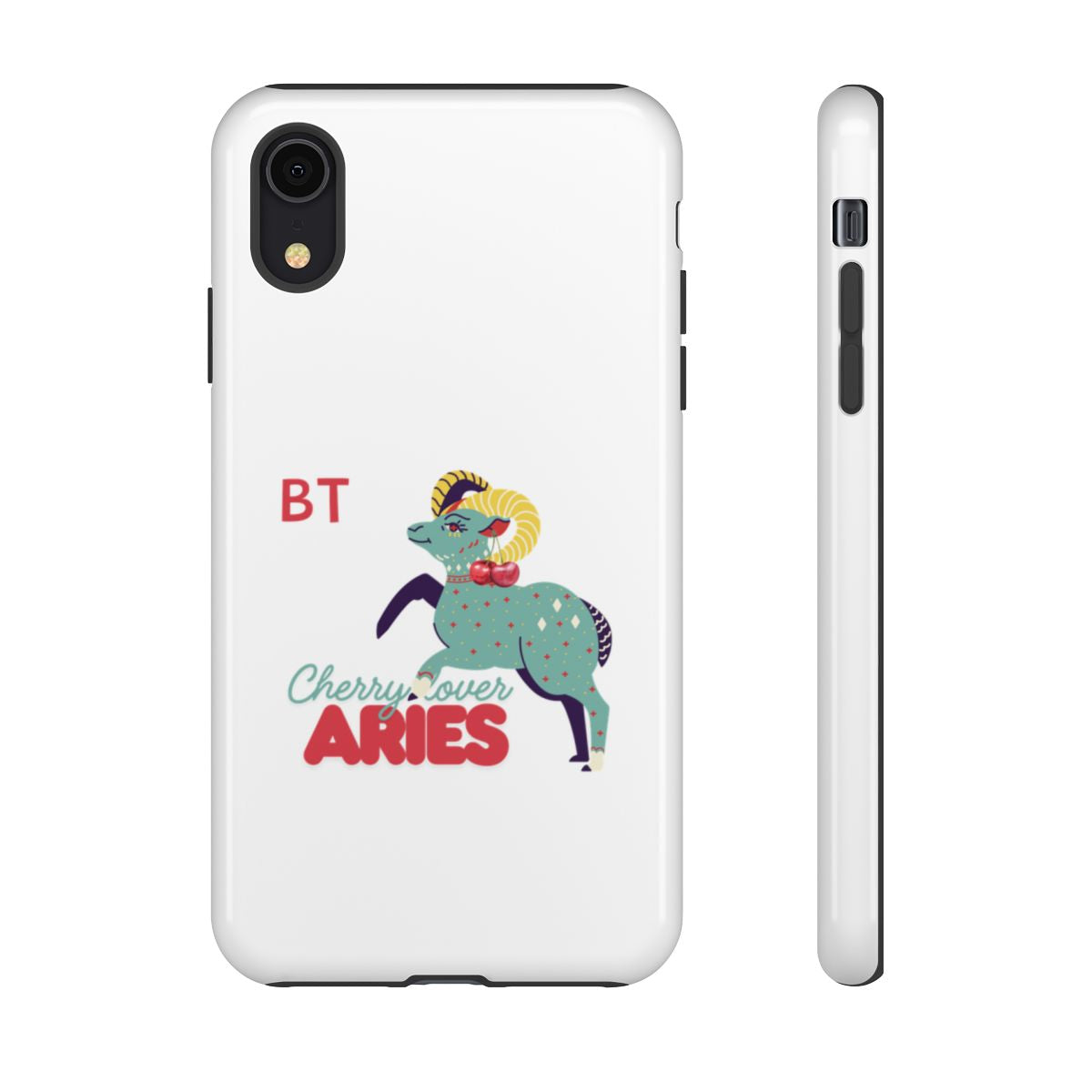 Cherry Lover Zodiac Phone Case - ARIES - PERSONALIZED