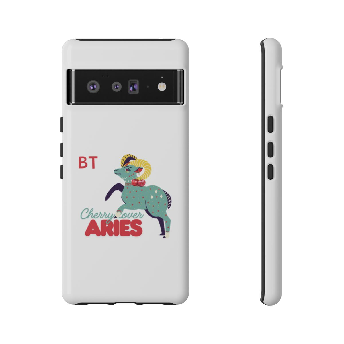 Cherry Lover Zodiac Phone Case - ARIES - PERSONALIZED