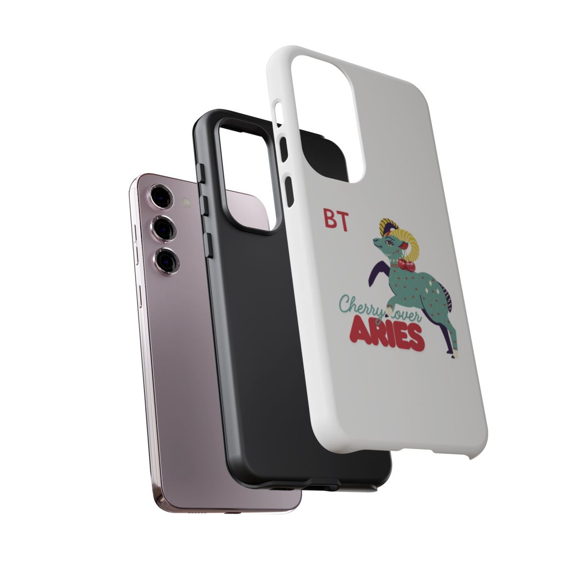 Cherry Lover Zodiac Phone Case - ARIES - PERSONALIZED
