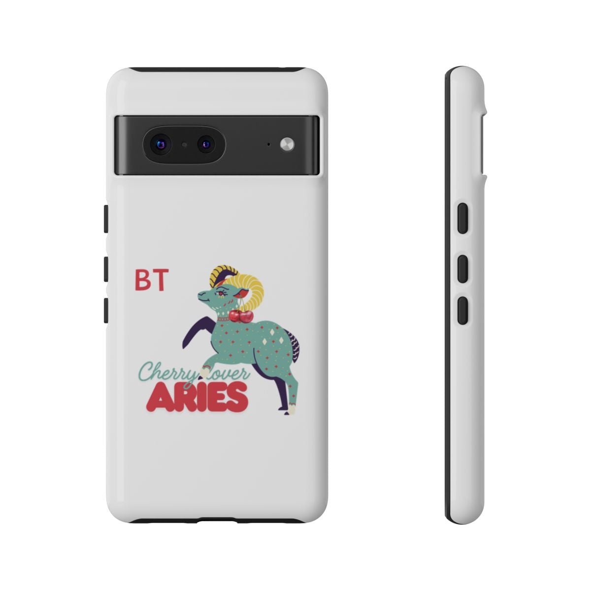 Cherry Lover Zodiac Phone Case - ARIES - PERSONALIZED