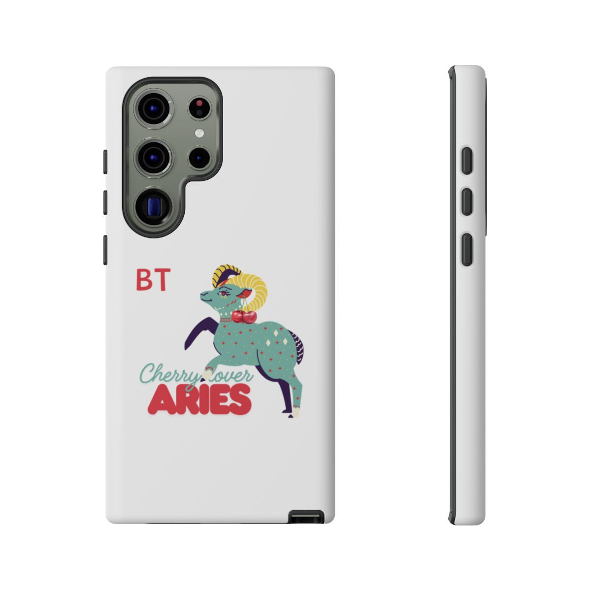 Cherry Lover Zodiac Phone Case - ARIES - PERSONALIZED