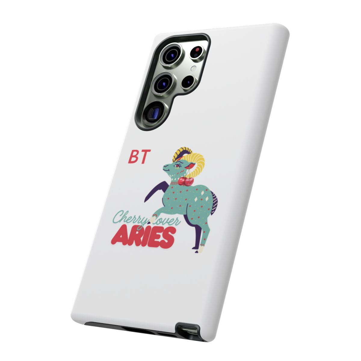 Cherry Lover Zodiac Phone Case - ARIES - PERSONALIZED