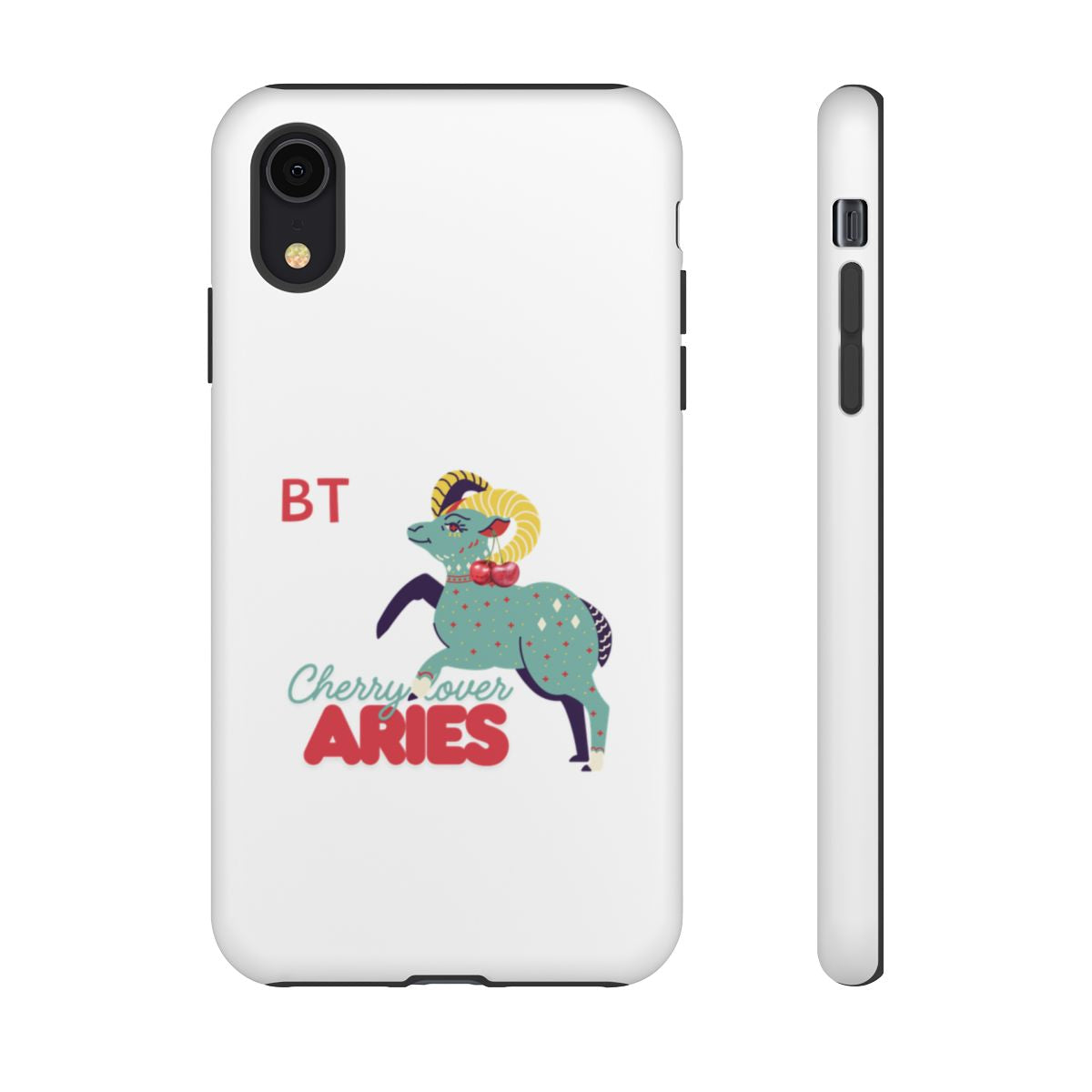 Cherry Lover Zodiac Phone Case - ARIES - PERSONALIZED