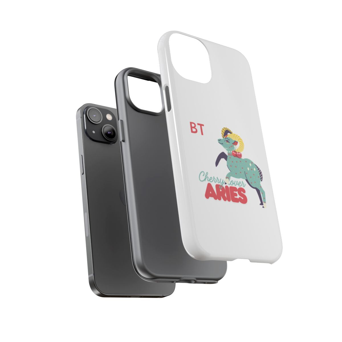 Cherry Lover Zodiac Phone Case - ARIES - PERSONALIZED