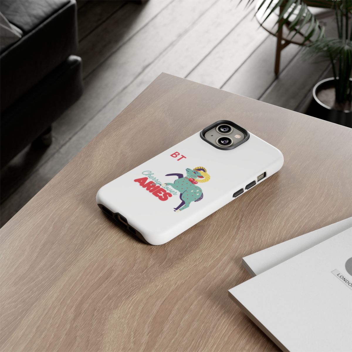 Cherry Lover Zodiac Phone Case - ARIES - PERSONALIZED