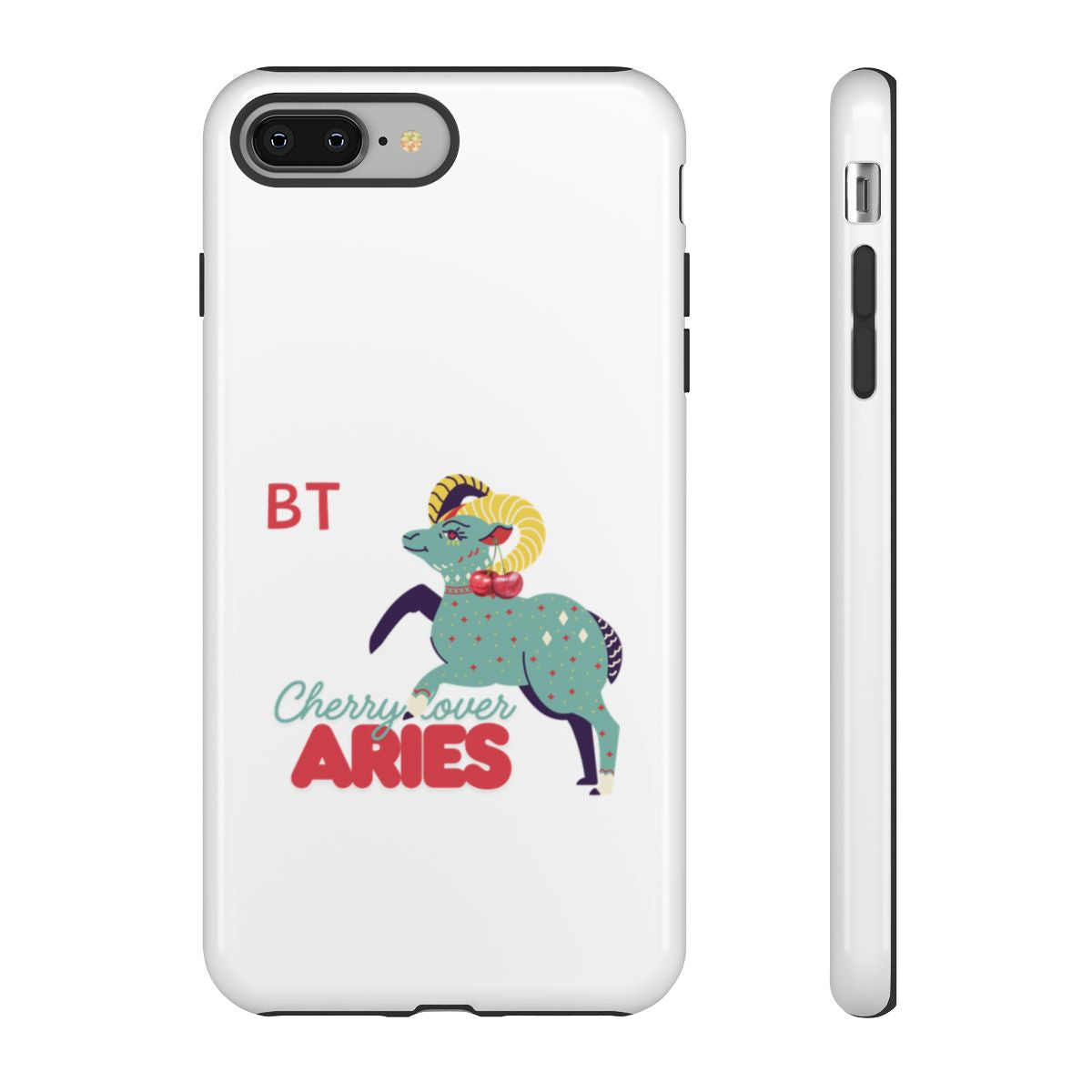 Cherry Lover Zodiac Phone Case - ARIES - PERSONALIZED