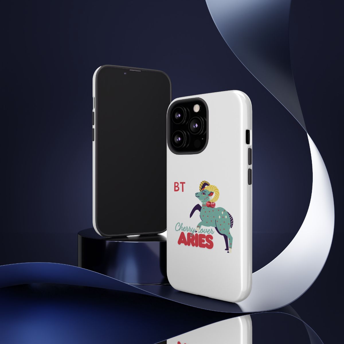 Cherry Lover Zodiac Phone Case - ARIES - PERSONALIZED