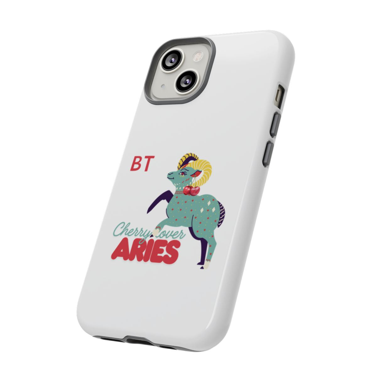 Cherry Lover Zodiac Phone Case - ARIES - PERSONALIZED