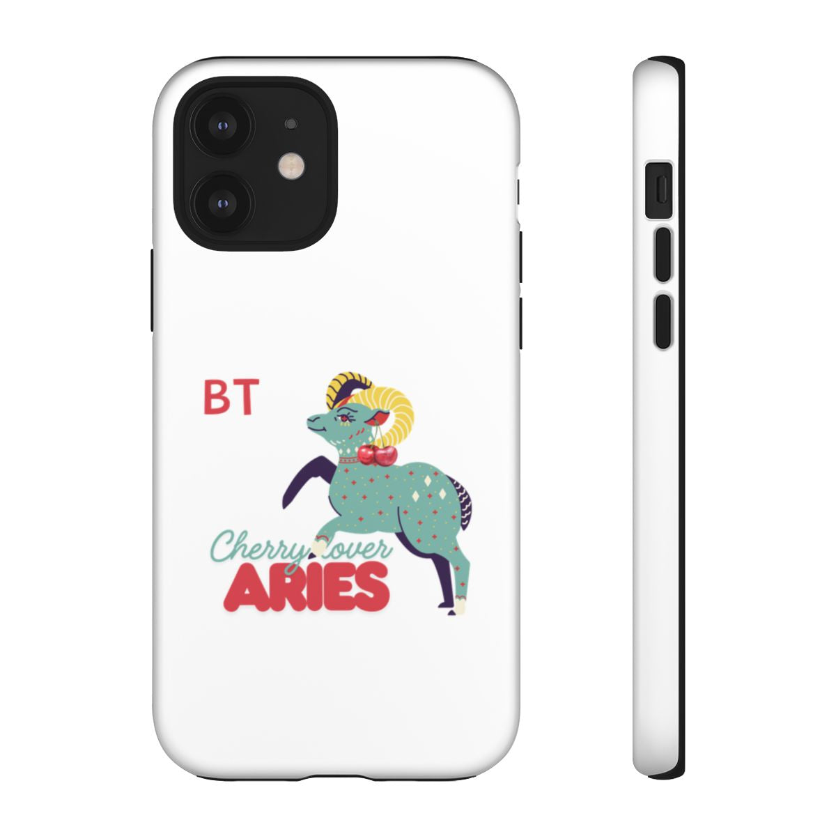 Cherry Lover Zodiac Phone Case - ARIES - PERSONALIZED