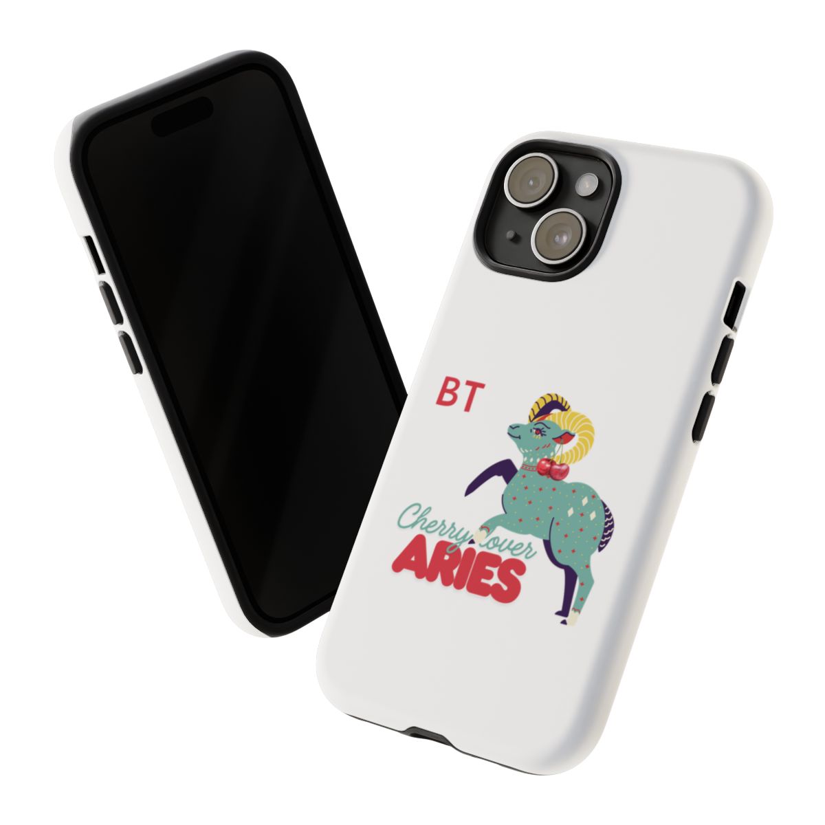 Cherry Lover Zodiac Phone Case - ARIES - PERSONALIZED