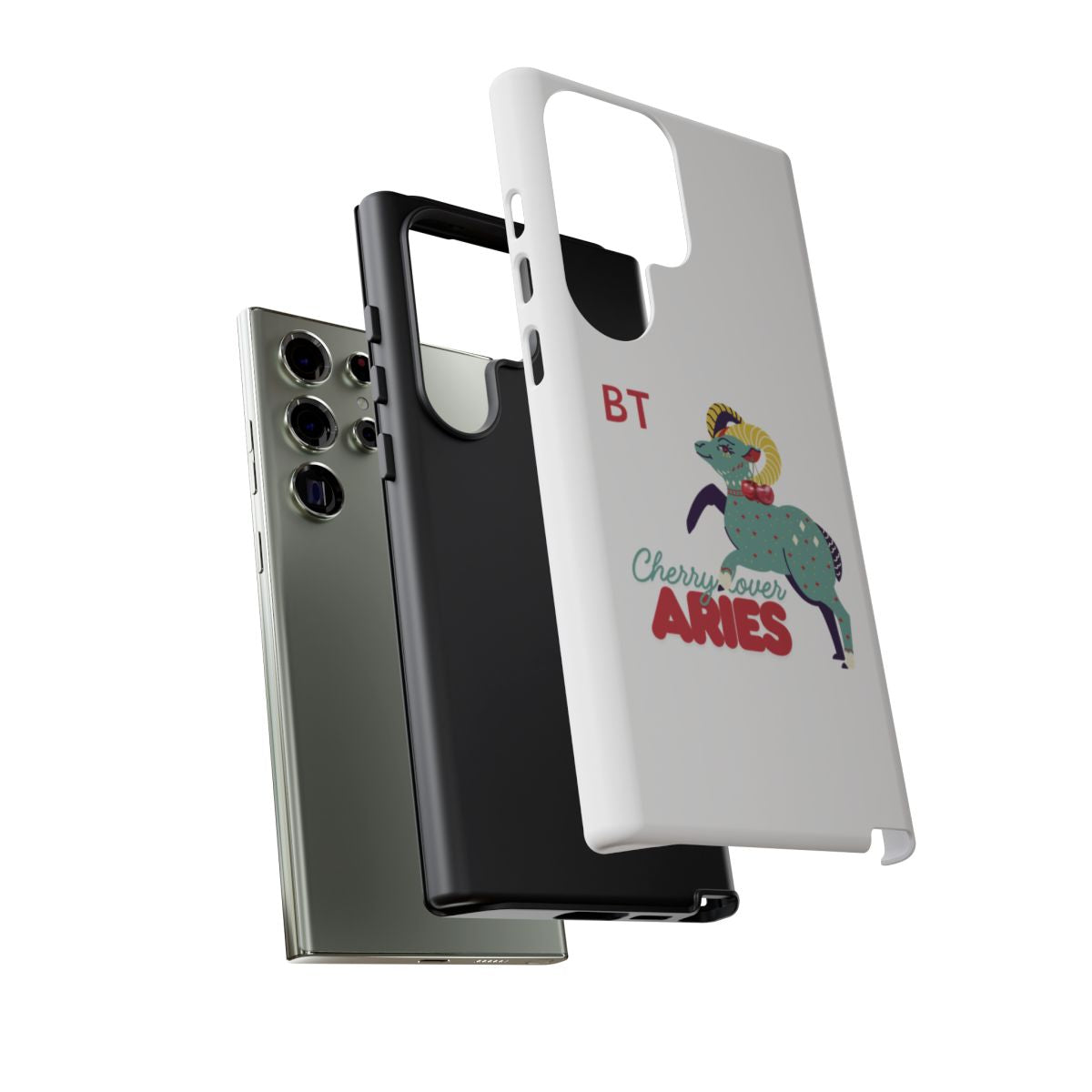 Cherry Lover Zodiac Phone Case - ARIES - PERSONALIZED