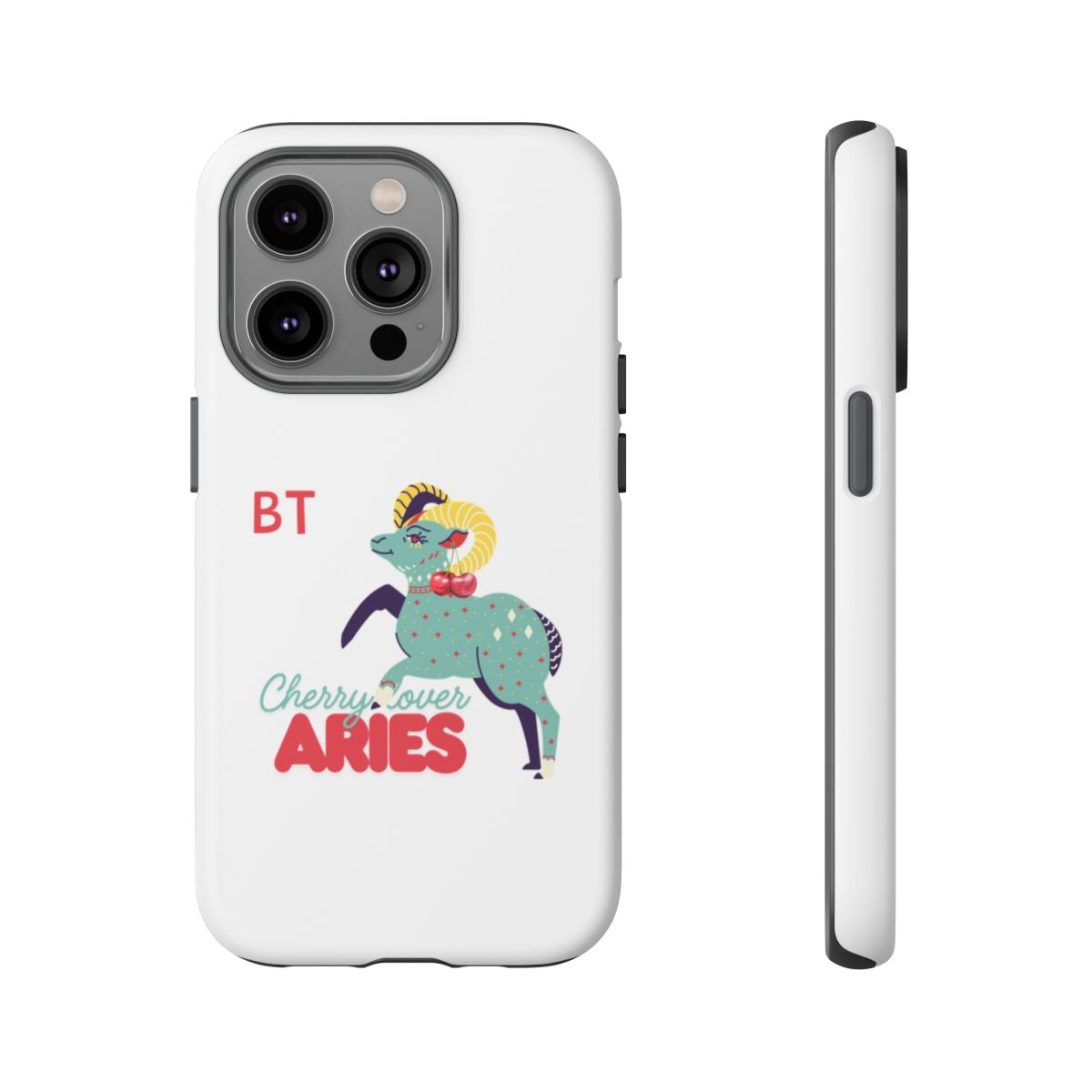 Cherry Lover Zodiac Phone Case - ARIES - PERSONALIZED