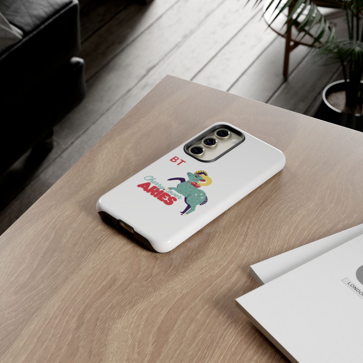 Cherry Lover Zodiac Phone Case - ARIES - PERSONALIZED