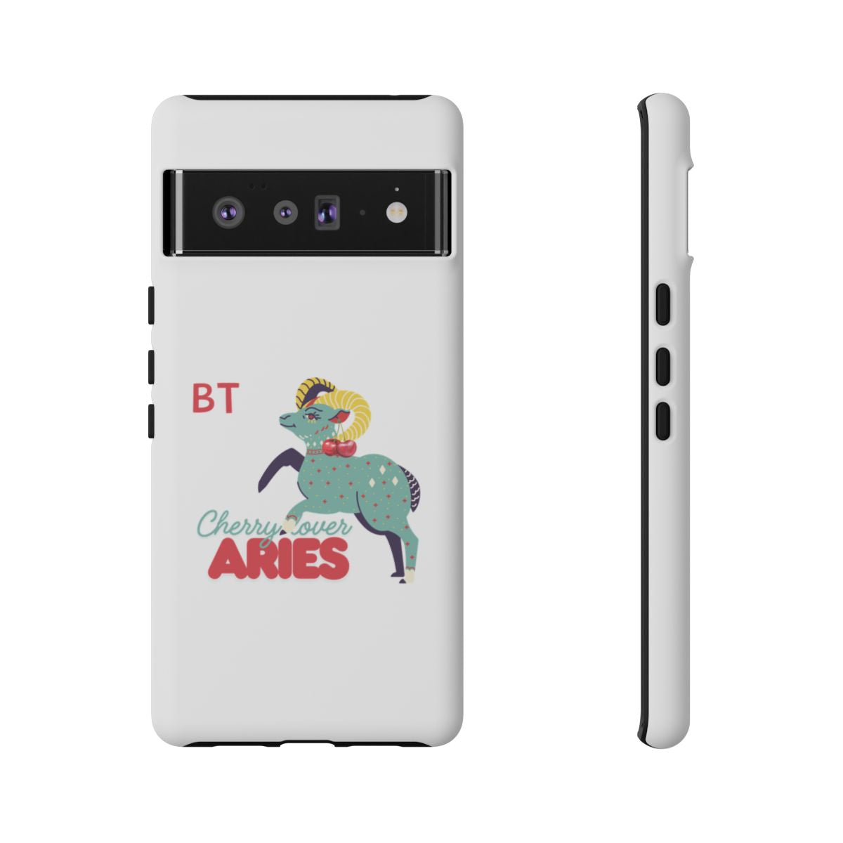Cherry Lover Zodiac Phone Case - ARIES - PERSONALIZED