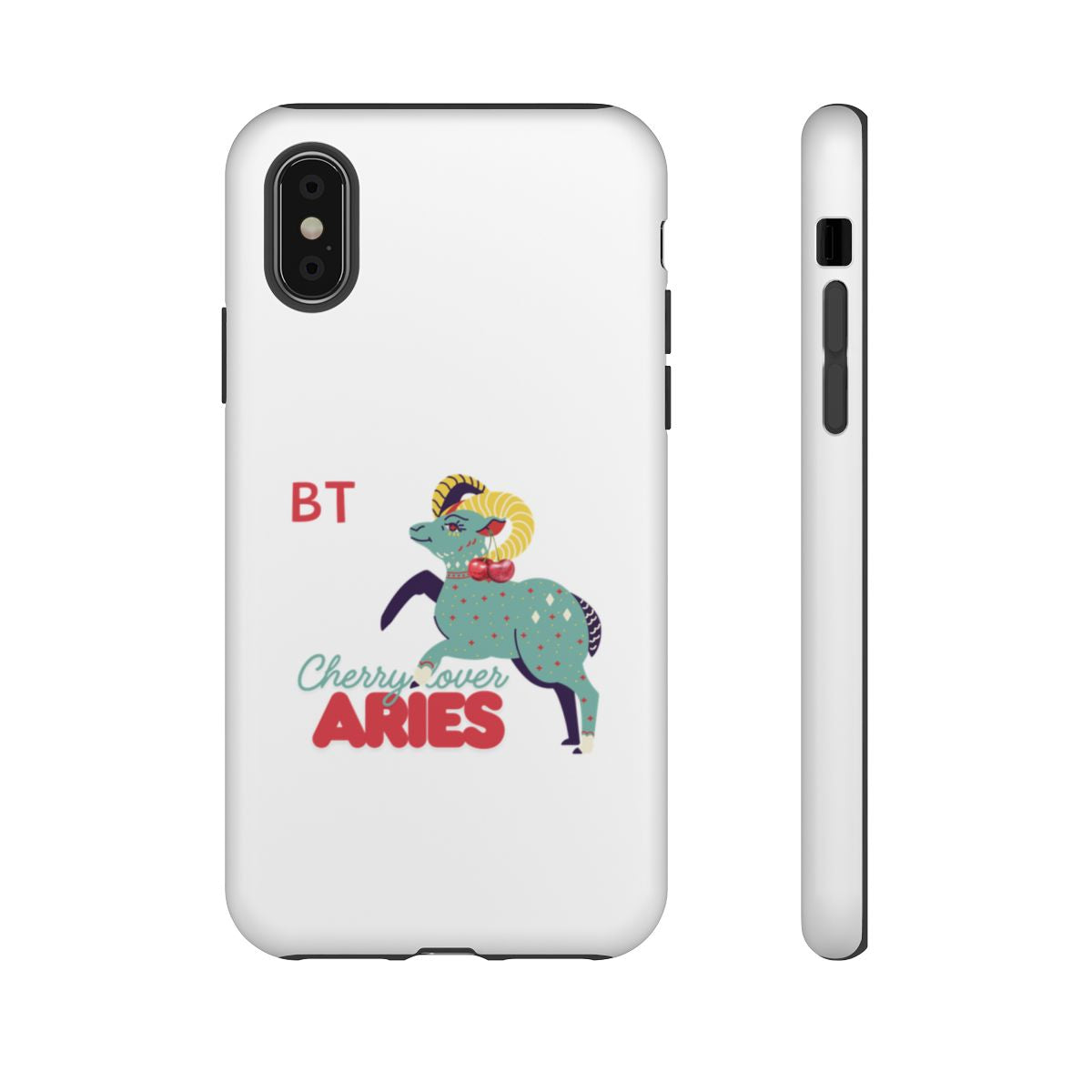 Cherry Lover Zodiac Phone Case - ARIES - PERSONALIZED