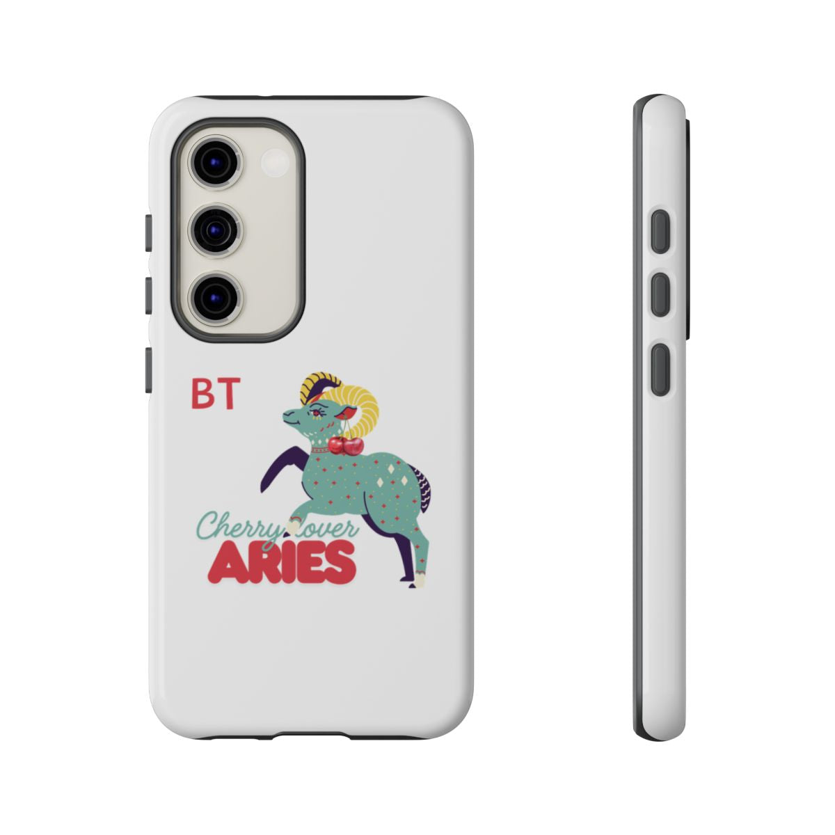 Cherry Lover Zodiac Phone Case - ARIES - PERSONALIZED