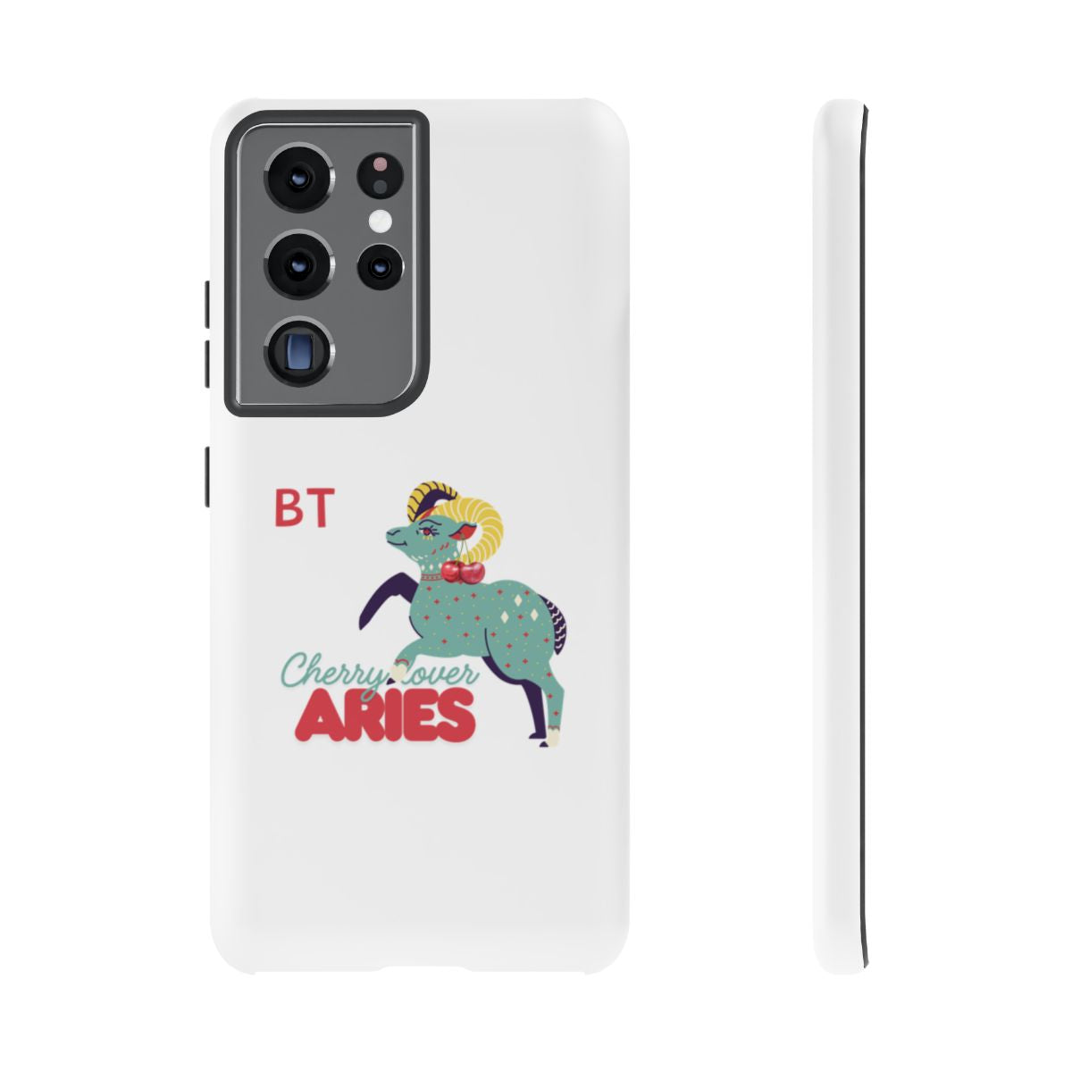 Cherry Lover Zodiac Phone Case - ARIES - PERSONALIZED
