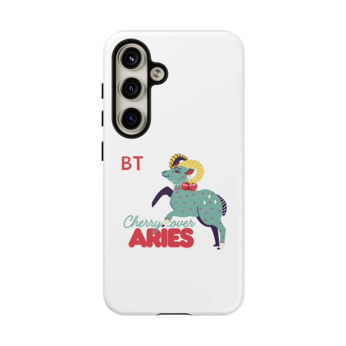Cherry Lover Zodiac Phone Case - ARIES - PERSONALIZED