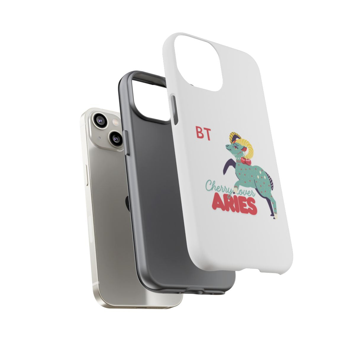 Cherry Lover Zodiac Phone Case - ARIES - PERSONALIZED