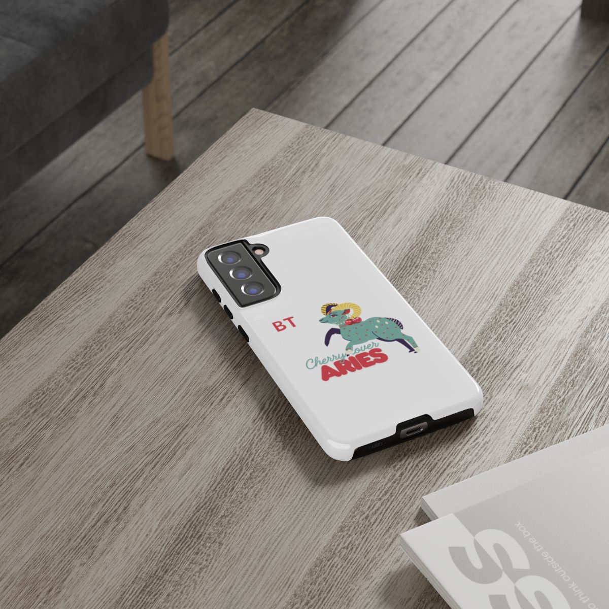 Cherry Lover Zodiac Phone Case - ARIES - PERSONALIZED