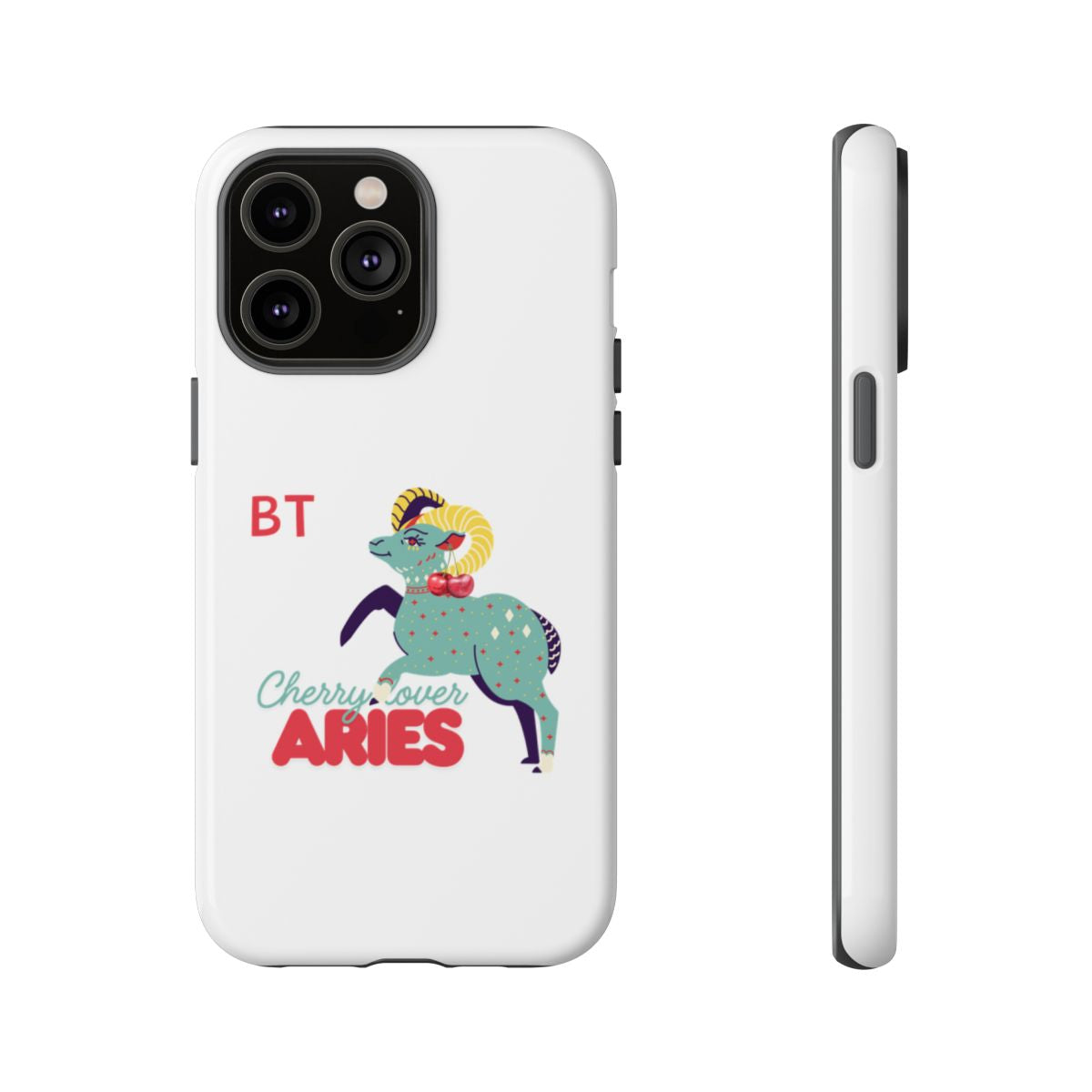 Cherry Lover Zodiac Phone Case - ARIES - PERSONALIZED