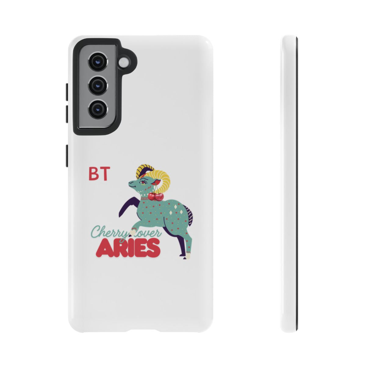 Cherry Lover Zodiac Phone Case - ARIES - PERSONALIZED