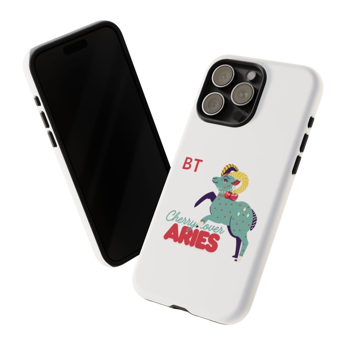 Cherry Lover Zodiac Phone Case - ARIES - PERSONALIZED