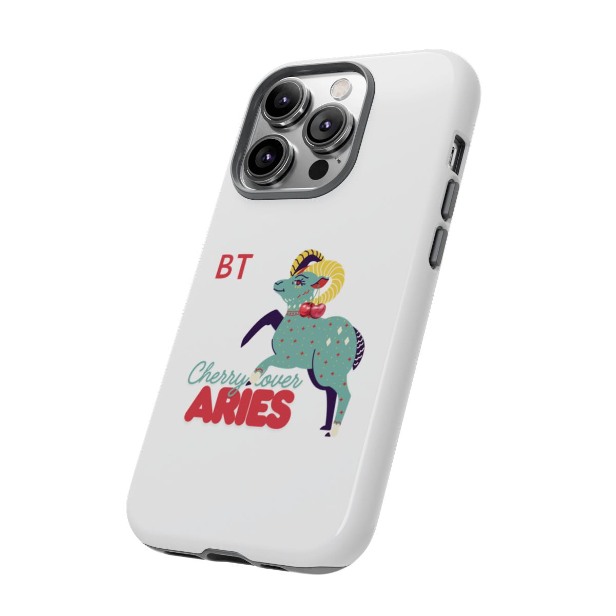 Cherry Lover Zodiac Phone Case - ARIES - PERSONALIZED