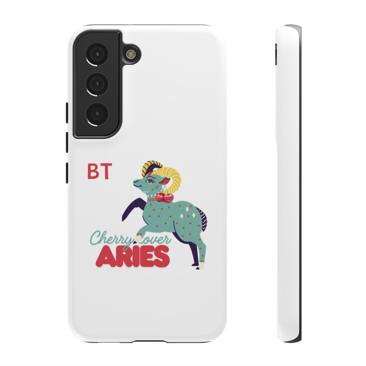 Cherry Lover Zodiac Phone Case - ARIES - PERSONALIZED
