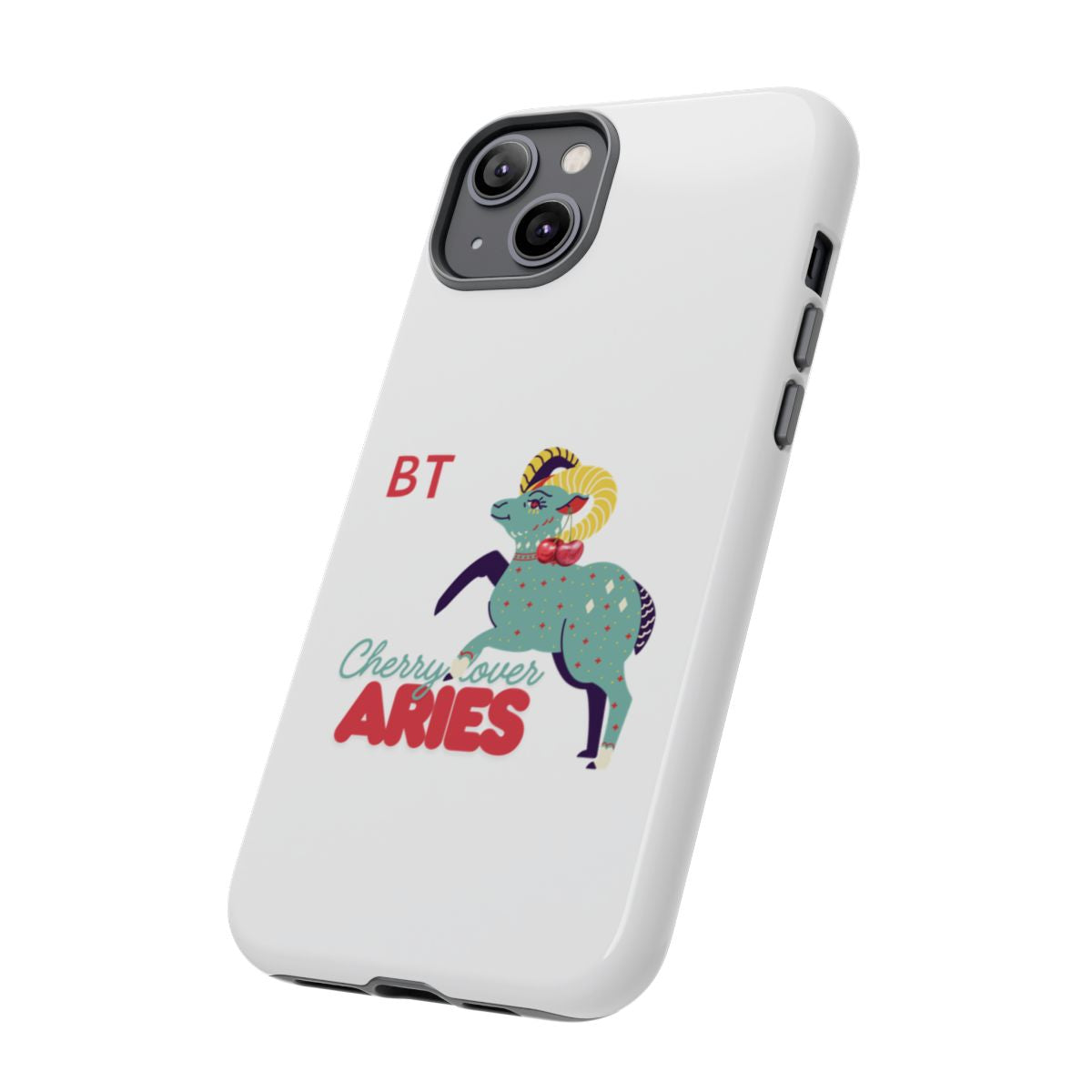 Cherry Lover Zodiac Phone Case - ARIES - PERSONALIZED