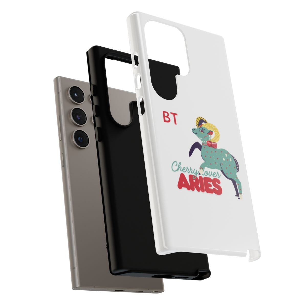 Cherry Lover Zodiac Phone Case - ARIES - PERSONALIZED