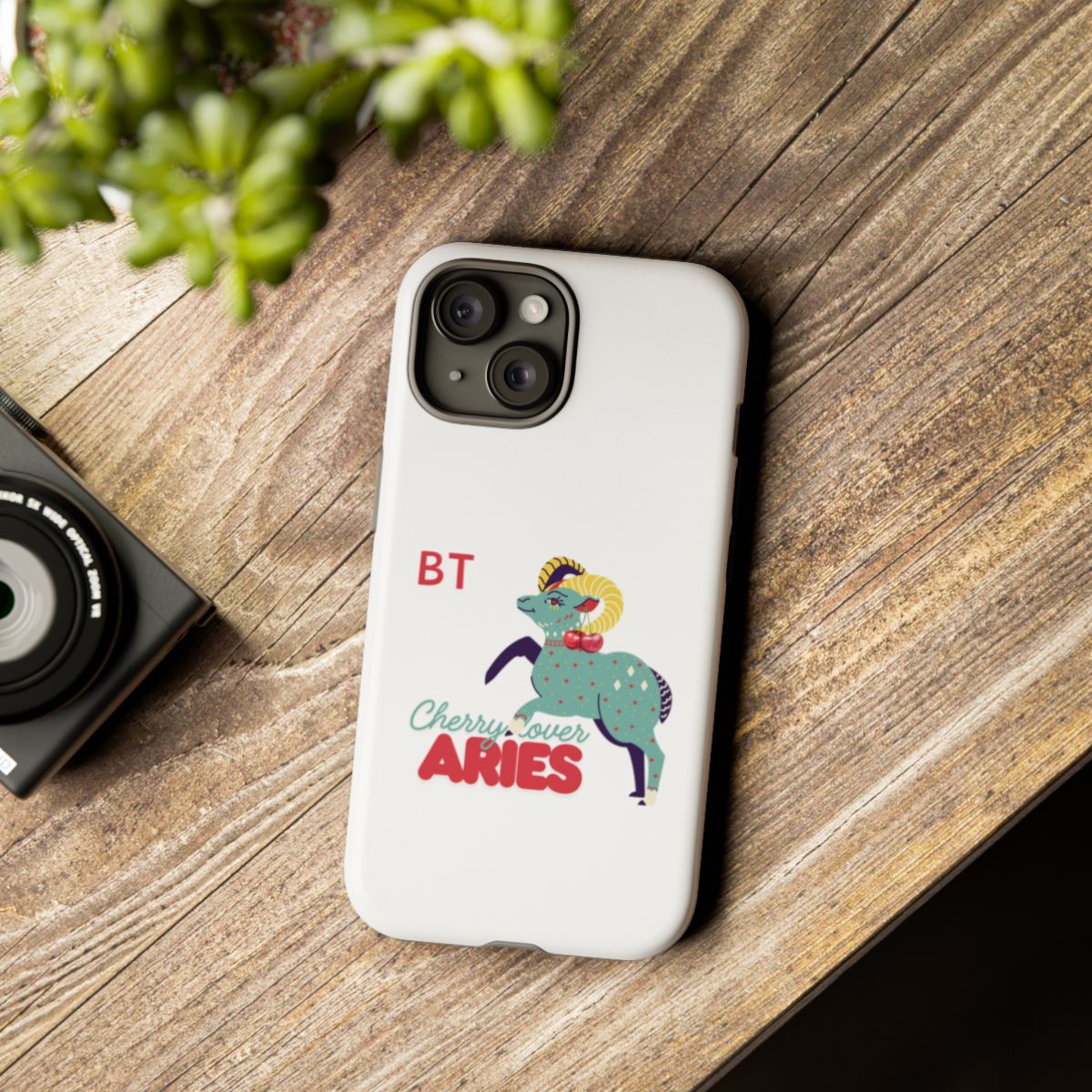 Cherry Lover Zodiac Phone Case - ARIES - PERSONALIZED