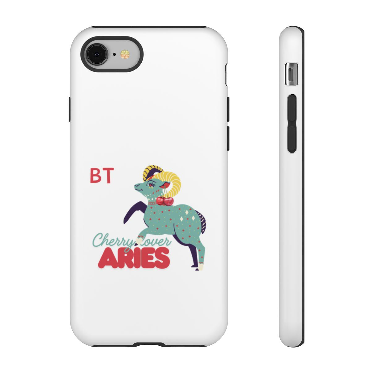 Cherry Lover Zodiac Phone Case - ARIES - PERSONALIZED